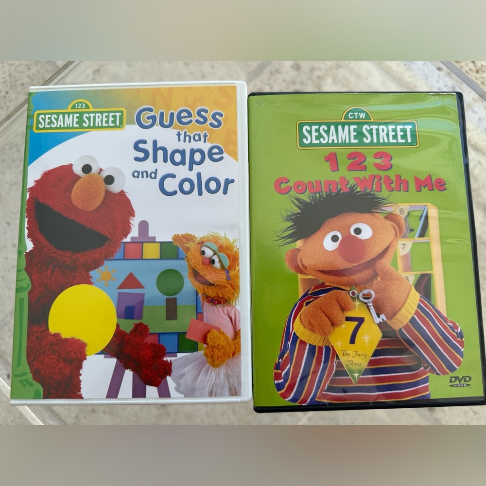 2 Sesame Street DVD’s